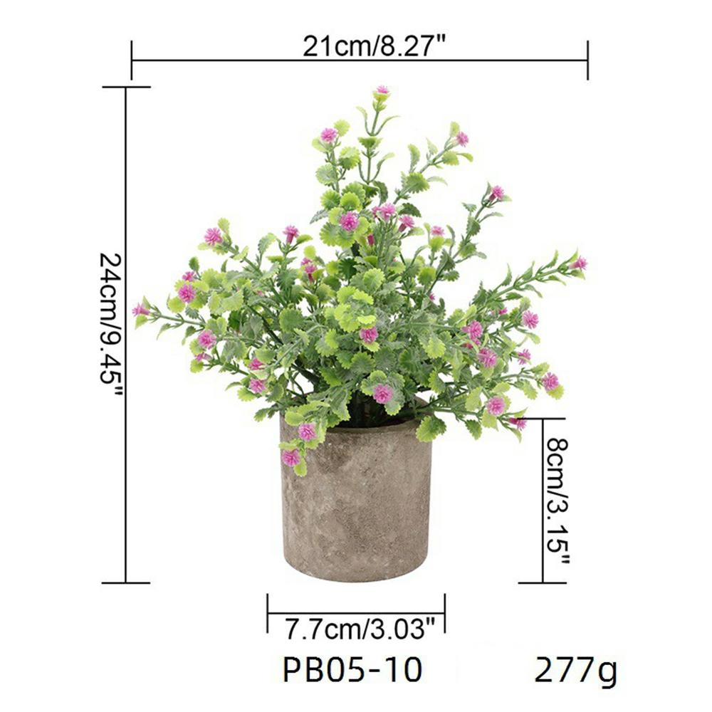 Artificial Grass Plastic Simulation Potted Plant Desktop Decoration for Living Room