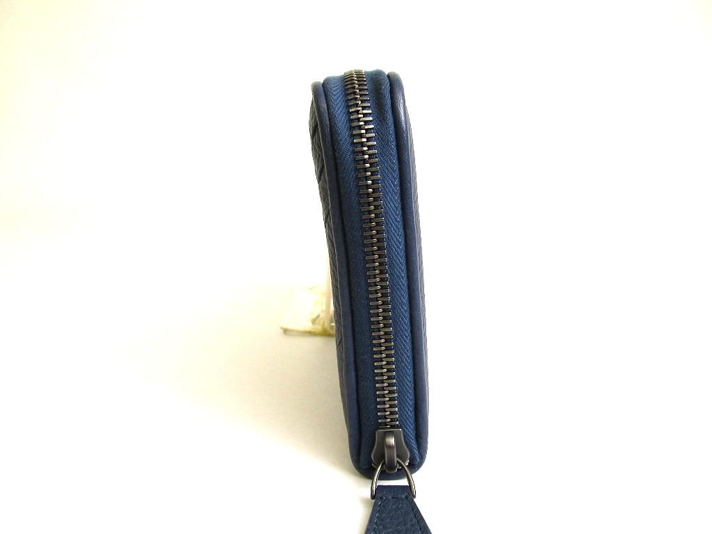 Authentic BOTTEGA VENETA Intrecciato Green Tricolor Leather Round Zip Wallet Purse #a904  Refurbished