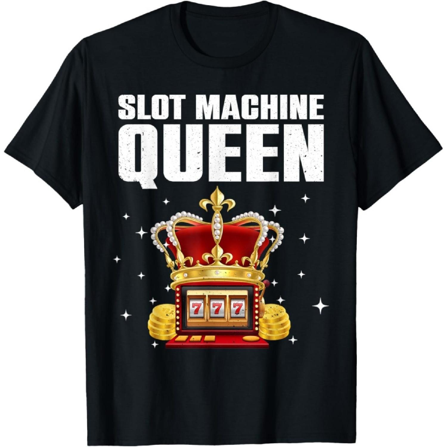 

Cool Slot Machine Queen Art For Women Girls Casino Gambler T-Shirt(1) XXXXXL чорний