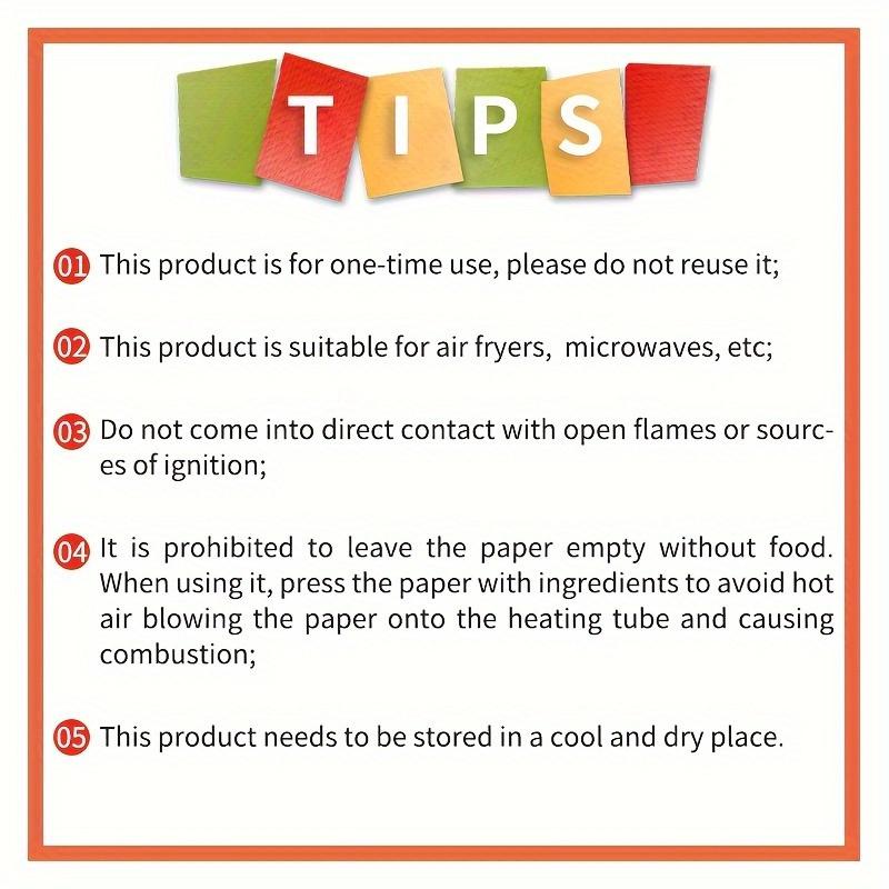 100pcs Non-Stick Air Fryer Liners, Hexagonal Paper Sheets For Baking, Roasting & Microwave   Easy Cleanup Use Air Fryer Accessories