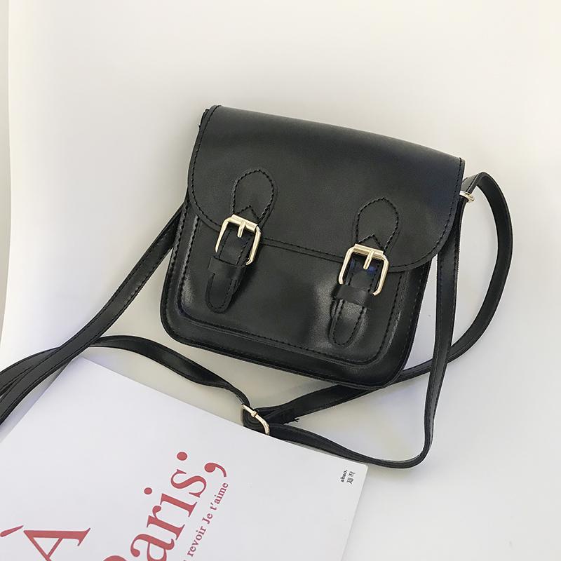 Korean-Inspired Retro Mini Crossbody Bag - Simple Strapped Student Commuter