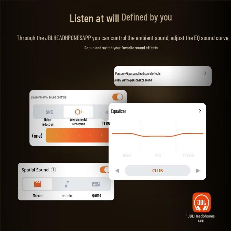 JBL TOUR ONE M2 Wireless Noise-Cancelling Headphones