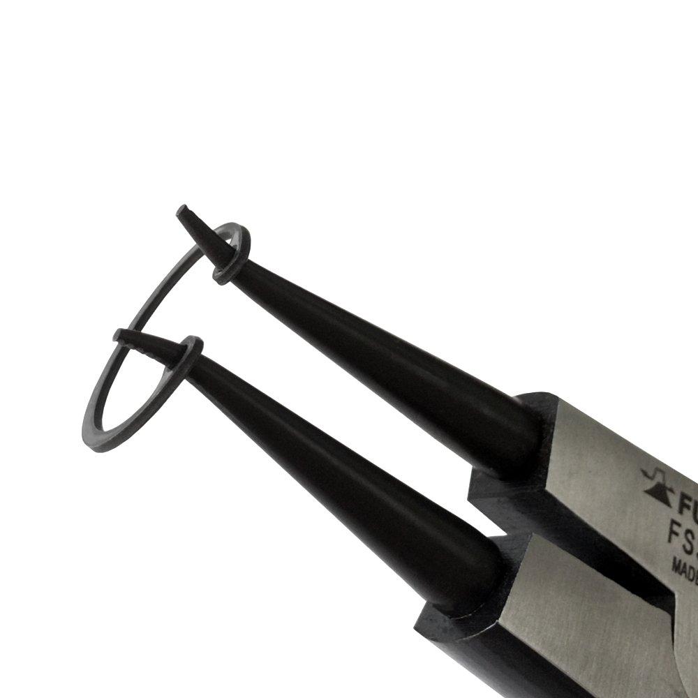 Fujiya Snap Ring Pliers shafts that open when straight Tip Diameter Ring Fitment Fixed Blue (for squeezed, jaws), 1.3mm, 10-25mm, Jaws, 145mm,