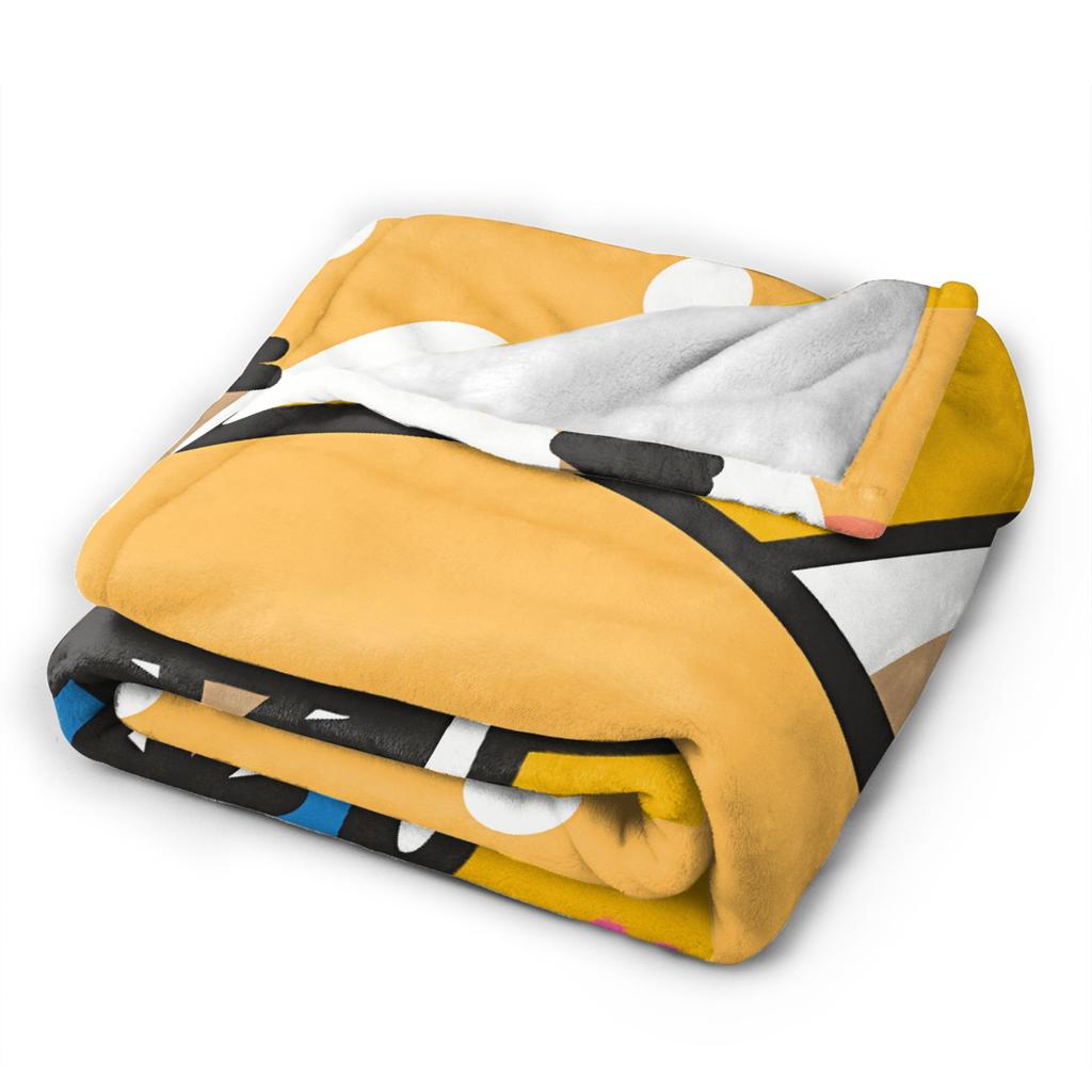 Aggretsuko Flannel Blankets Winter Soft Throw Blanket for Boy Girl Couch Bed Funny Bedspread Sofa Bed Cover