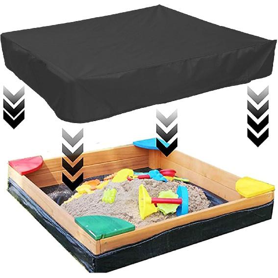 

Sandbox Cover Pool Sandpit Cover Sandbox Cover with Drawstring for Square Cloth Canopy Swim Pool Cover Covers (180X180cm) 120X120cm