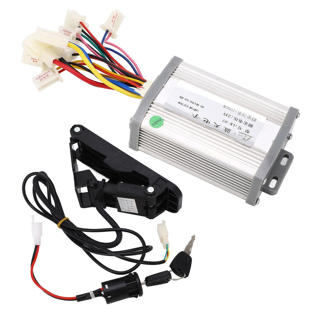 24V 1000W Electric Tricycle Brushed Controller Pedal Throttle Kit Electric Bike Conversion Kit