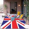 British Flag Pattern Outdoor - 800g/m² High Quality Crystal Velvet Mat for Patio,Balcony,Camping,and Picnic - All-Season Durable Deck Mat Fo