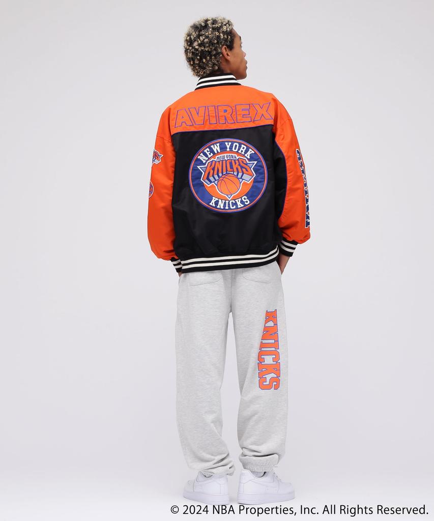 Avirex NBA Nylon Size M Jacket, Men's, (150), Orange, 783-5152010