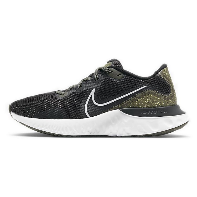 

Мужские кроссовки Nike Renew Run SE с крапчатым принтом черные средне-оливковые Limelight CT3509-001