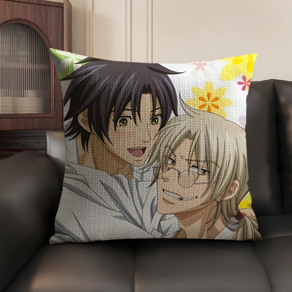 Anime Comic T-The Tyrant Falls In Love Pillow Case Double-Sided Printing Short Plush Sofa Cushion Cover Bedroom Bedside Pillow