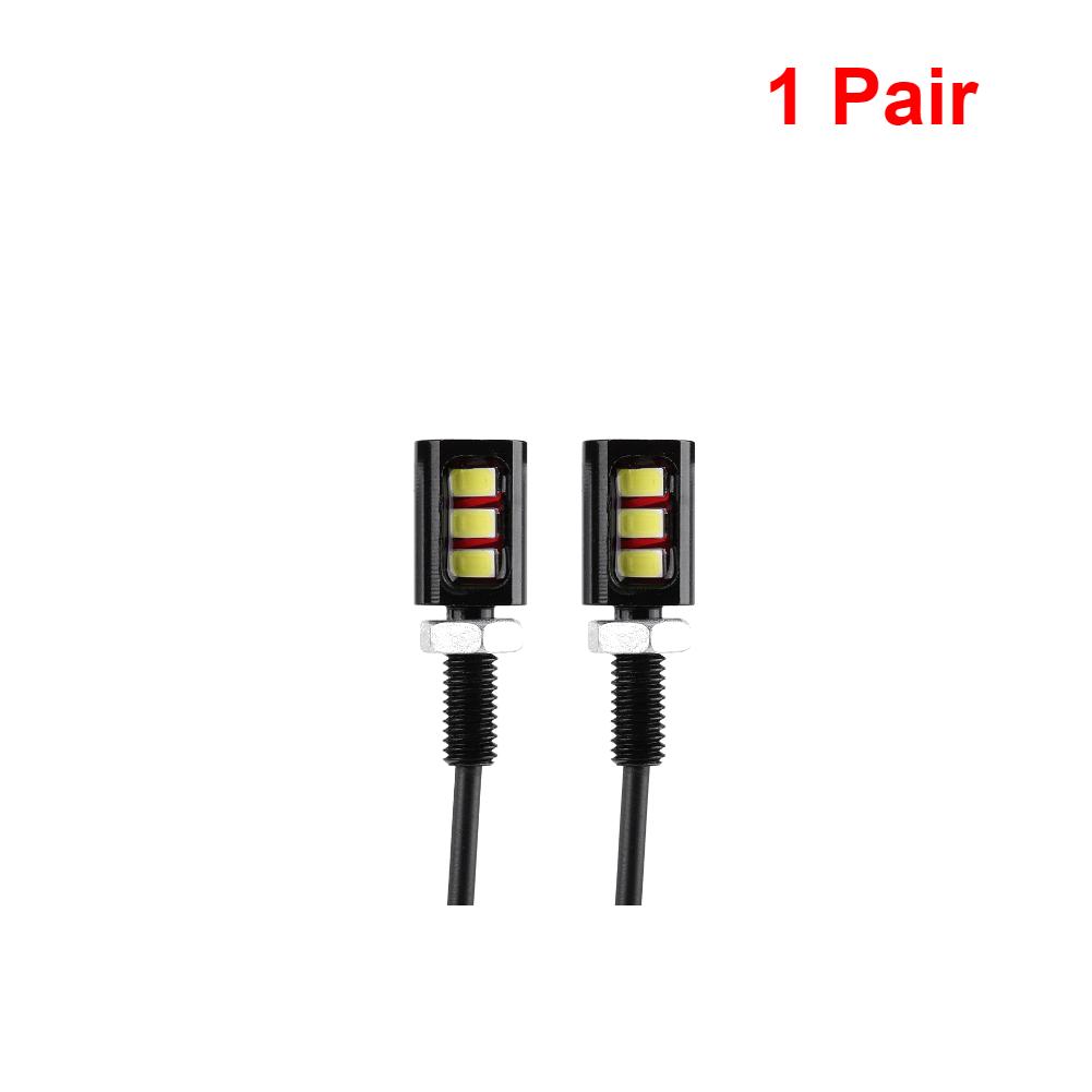 1/2 Pair License Number Plate Screw Bolt Light Energy Saving LED License Number Plate Light for 12V Car Motorcycle Accessories