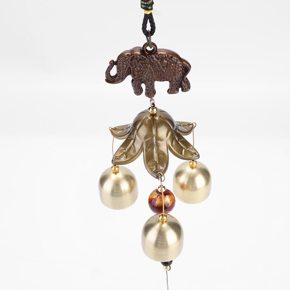 Antique Wind Chime Yard Garden Metal Wind Bells Elephant Chimes Metal Decoration Hanging Decor Ornaments