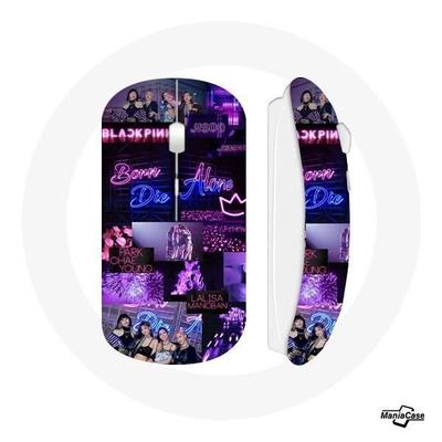 Wireless Mouse - Blackpink - Lovesick Girls - Black Color - USB Wifi Dongle Included - Mac and PC Compatible