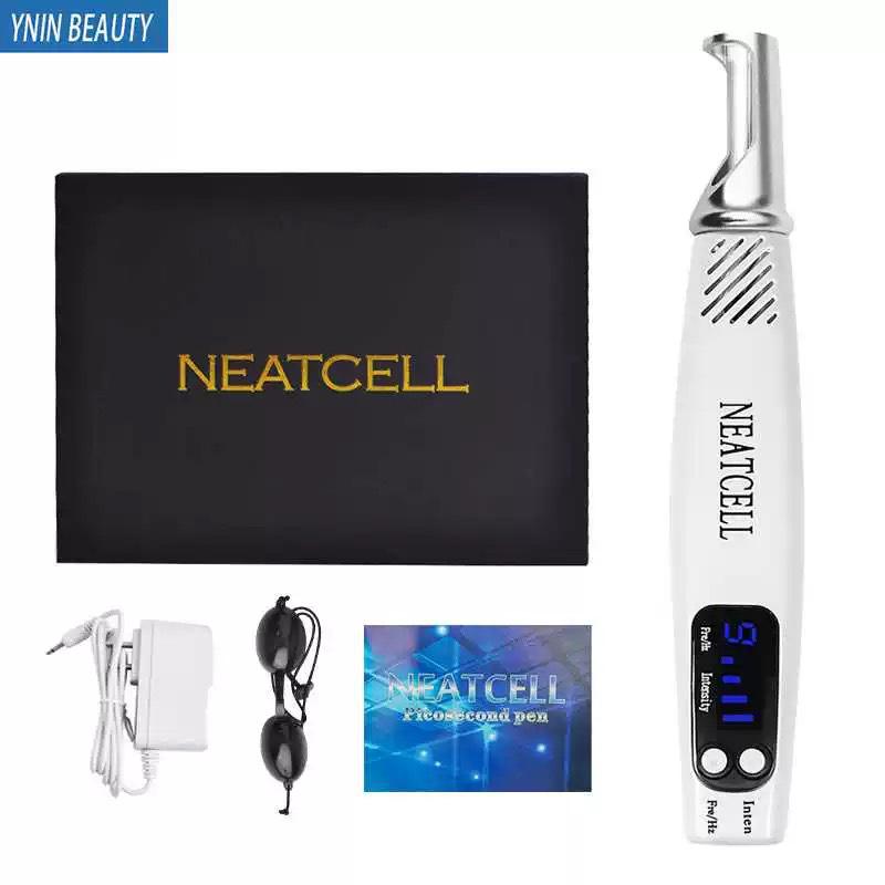 Portable Picosecond Laser Pen for Mole and Freckle Removal with Red and Blue Light