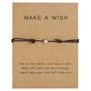 Exquisite Adjustable Wax Rope Bracelet for Wish Card Star Charm Bracelets Decor