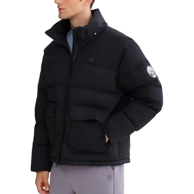 New FILA Fitness Down Jacket Unisex Jet Black A51M441902F-BK