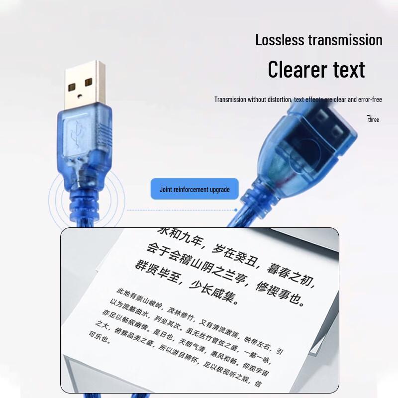 Xianglaixin USB 2.0 Male to Female Extension Cable