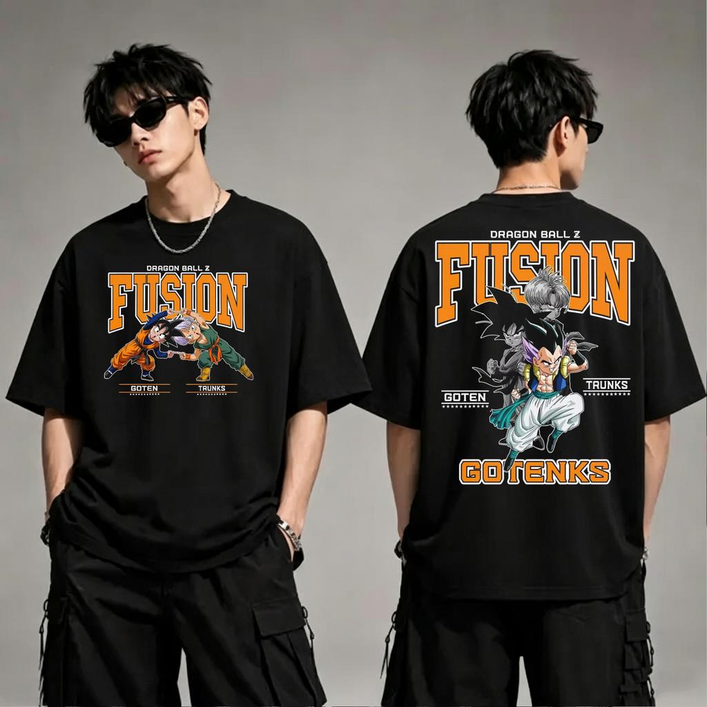 T-shirt en coton à manches courtes imprimé Dragon Ball Z Son Goku Vegeta Unisexe Vêtements pour femmes Harajuku Yk Tee Vintage Décontracté Tops