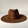 Cappelli Fedora Rancher in Camoscio Vegano Cappelli Vuoti per Burning Cuore Multicolore a Forma di Cappello 9.5cm Ala Unisex Cappello Jazz Cappello da Chiesa