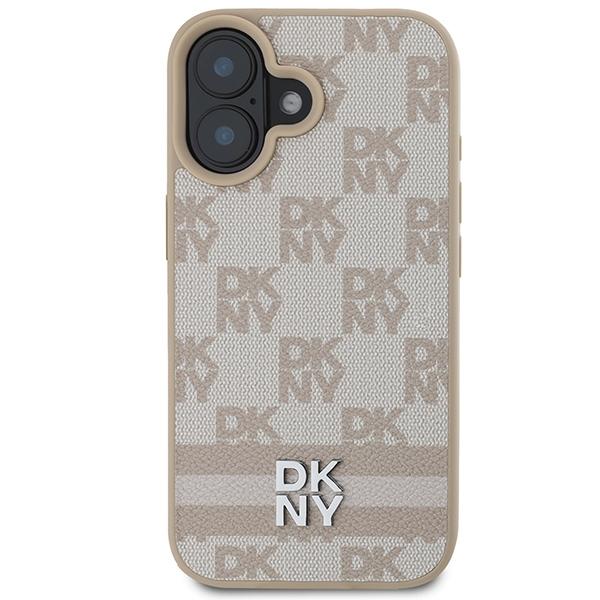 Dkny Dkhcp16Spcptssp Iphone 16 6.1 Różowy/Pink Hardcase Wzór Szachownicy I Drukowane Paski