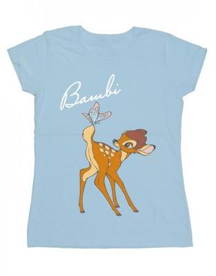 Baumwoll-T-Shirt mit Bambi-Schmetterlingsschwanz für Damen