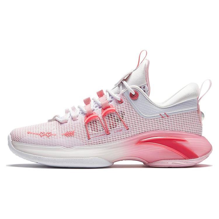 

Anta Comfortable Slip Resistant, Abrasion Resistant, Lightweight Low top Basketball Shoes Men s Pink White 112311105-8 44.5