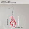 2D Flat Christmas Pink Gnome Candy Cane Dangle Earrings, Lightweight Acrylic Material,  Ideal for Party Gifts, Jewelry, and Christmas Gifts.