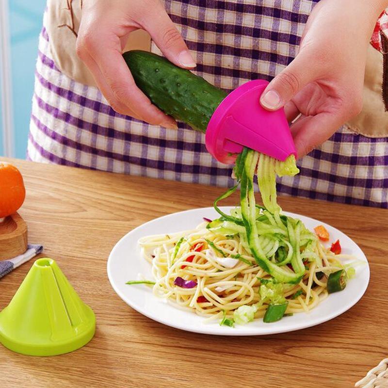 Kitchen Rotating Shredder Spiral Peeler Manual Vegetable Slicer Fruit Potato Radish Grater Kitchen Gadgets Kitchen Accessories