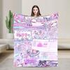 N-Needy Streamer O-Overload Kangel Blanket  Soft Graphic Plush Throw Blanket For Bedroom Decorative Flannel Bedspread Bed Cover