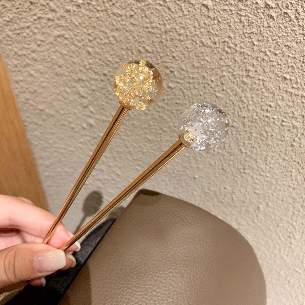 

1PC Gifts Japan Gold Foil Starry Sky Metal Hair Clasp Hair Accessories Hairpin Hair Stick A золотий