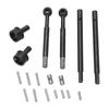 RC Front and Rear Drive Shaft Steel RC Transmission Shaft Black CVD Drive Shaft Set for FMS 1 24 Upgrade Replacement