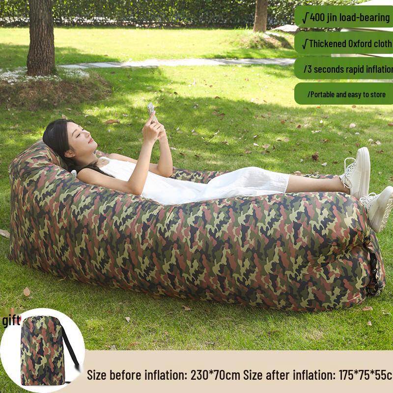 Junkaiwei Portable Inflatable Lounge Sofa with Pillow