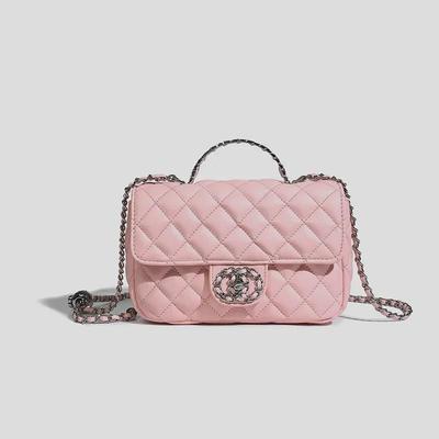 2025 Spring/Summer Diamond Chain Crossbody Handbag: Chic & Trendy Women's Square Bag