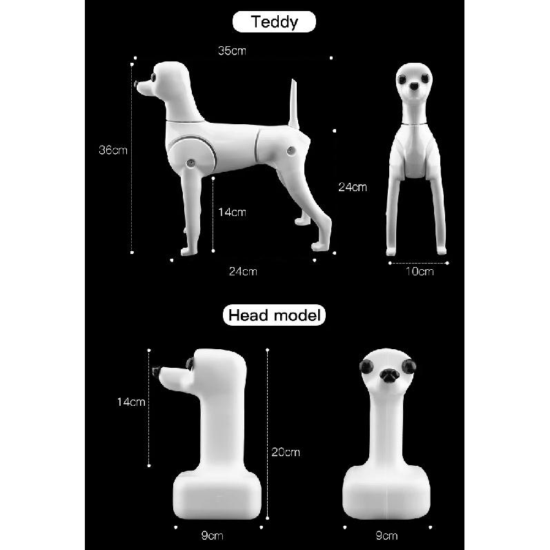 Fenice Pet Simulation Hair Grooming Fake Dog Model Practice Dog Standard Skeleton Model Dog Full Body Fake Hair