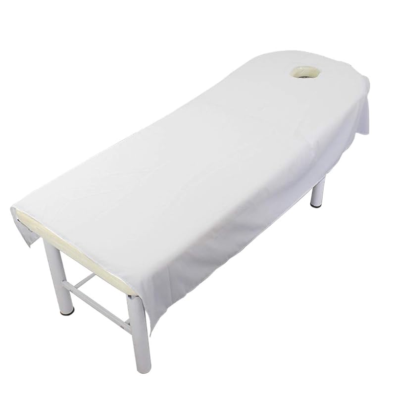 Beauty Massage Treatment Soft Sheets Spa Massage Treatment Table Bed Cover with Hole (Gray)