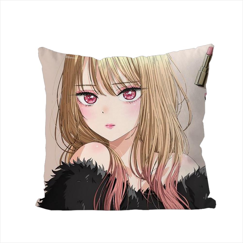 

Kitagawa Marin Pillow Case For Car Sofa Decorative Home Doublesided Print Plush Square Throw Pillow Cushion Cover 30x30cm