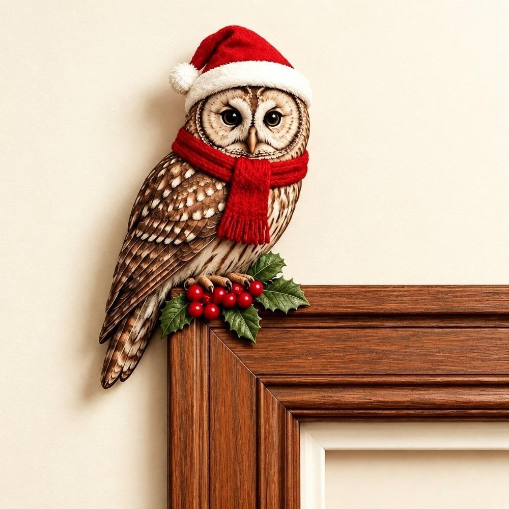 Wooden Door Topper Decor Corner Fit Animal Door Decor Rustic Door Hanging Ornaments  Bird Lovers