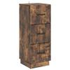 Drawer Cabinet Smoked Oak 33 X 34.5 X 87 Cm