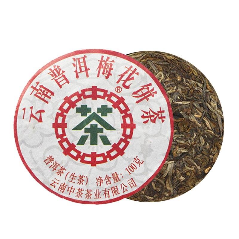 

2019 Чжун Ча Шэн Пуэр Юньнань Чай Сливовый Торт Сырой Пу Эр 100г