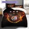 Sport Lisboa E Benfica Pattern Bedding Quilt Set  Home Decoration  Gift (1 * Duvet Cover + 2 * Pillowcase  Without Core)