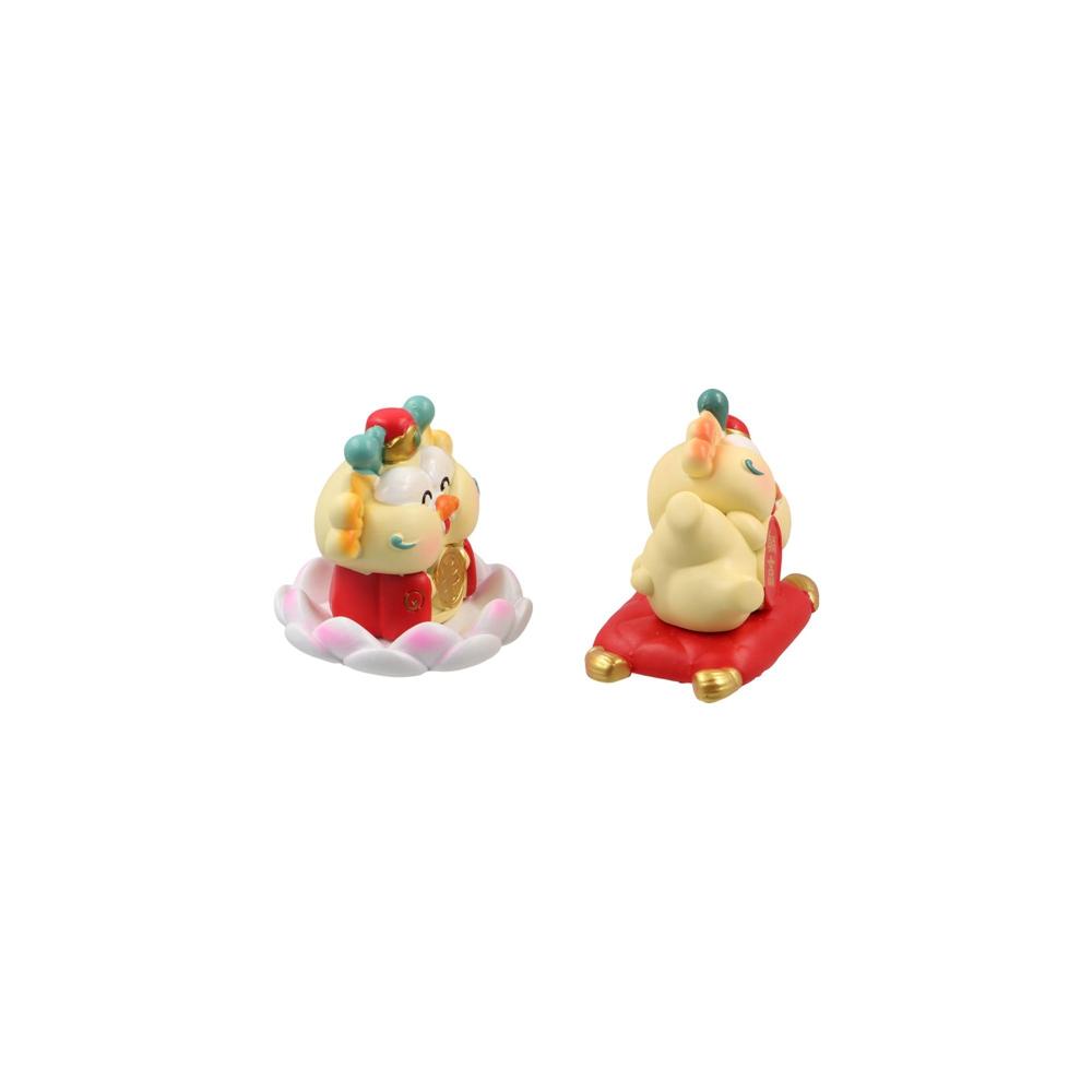 Resin Year of Dragon Figurines Dragon Year Zodiac Dragon Desk Ornaments  Landscape Garden Pot