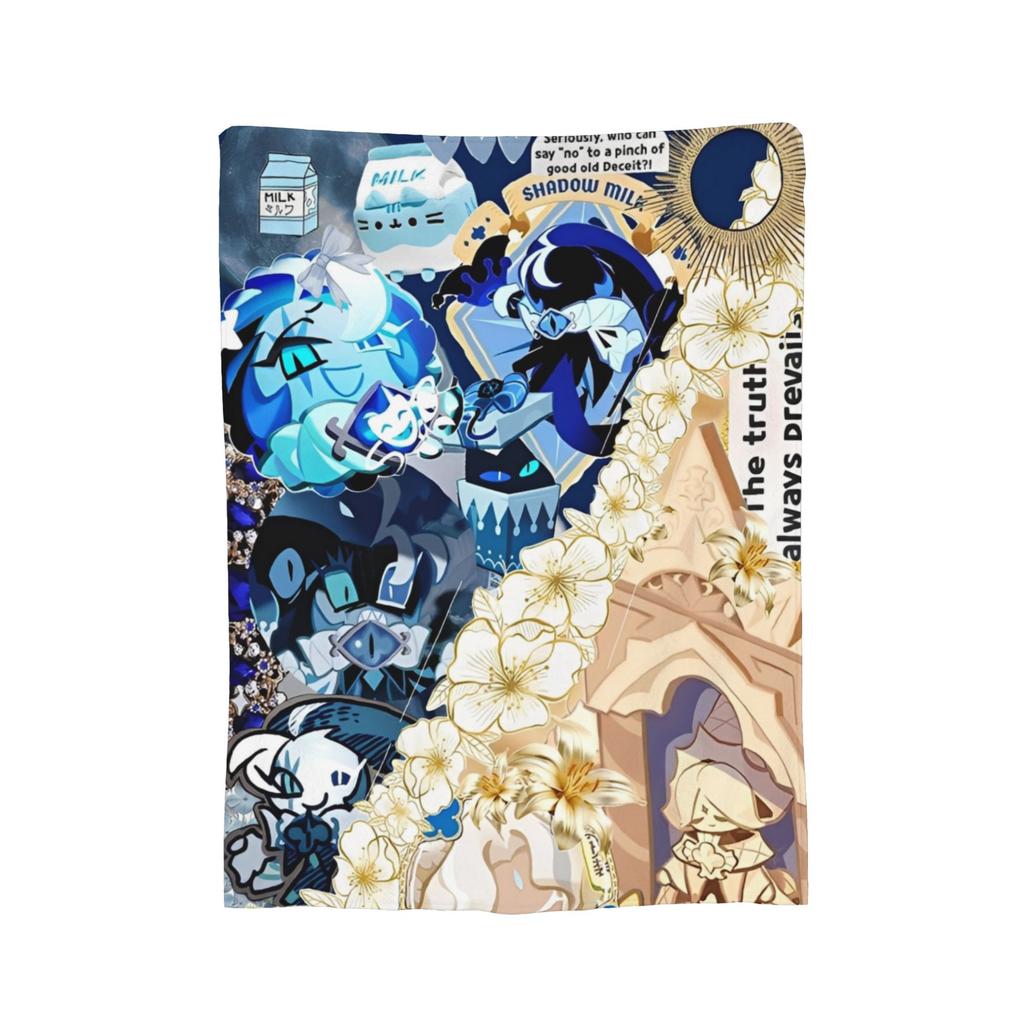 Comfortable Cookie Run Kingdom  Blanket Merch Bedding Decorative Video Games Throws And Blankets Warm Flannel for Office