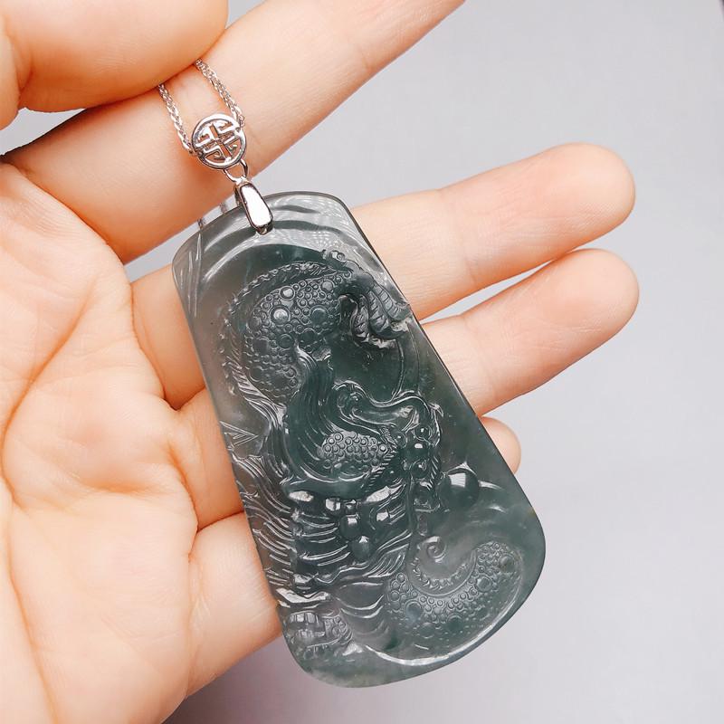 S925 Sterling Silver Medium Necklace Clasp Clip for Jade Pendant
