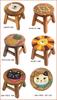 Tokiiro Interior Round Stool Scarf Cat Black 2207-181610712860144
