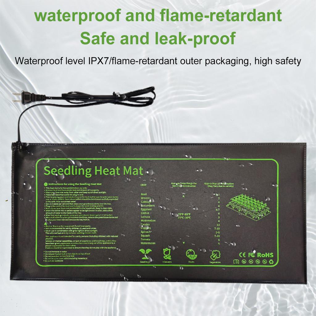 Seedling Heat Mat Waterproof Heat Pad with Thermostat Controller For Indoor Hydroponic Seedling Germination EU/US/UK/AU Plug