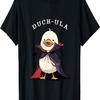 Duckula Funny Vampire Duck Halloween Cartoon Animal Pun T-Shirt