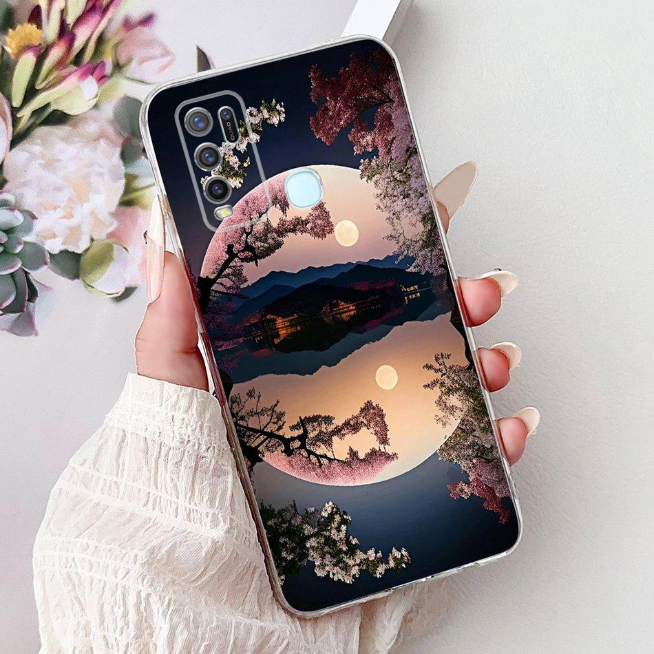 For Vivo Y50 Y30 Y30i 1935 1938 Cool Dragon Tiger Painted Phone Case For Vivo Y30 Y30i Y50 Soft Silicone TPU Cases