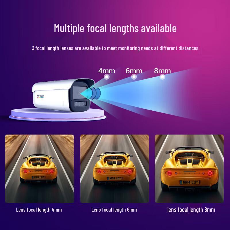 HIKVISION 6MP Ultra HD Outdoor Full-Color Night Vision Surveillance Kit (No Hard Drive) CN plug (adapter included)