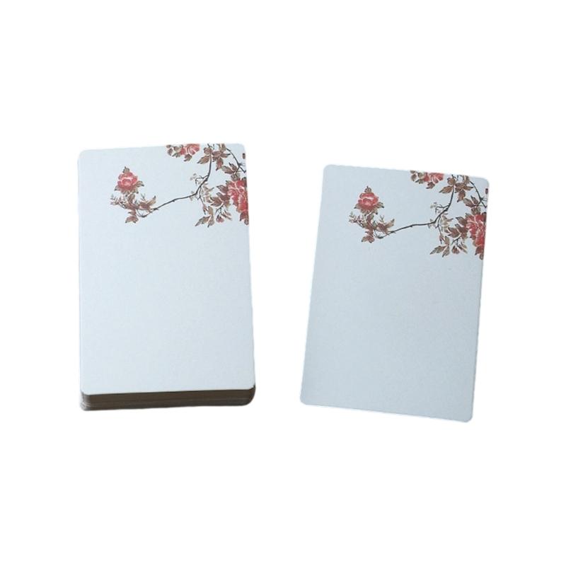 20 Folhas Cartões de Papel em Branco 2,24x3,54 Polegadas Cartões de Estudo Sem Pauta Cartão de Anotação Para Criança Adulto Arte Artesanato Rabiscos Scrapbooking
