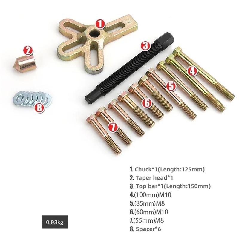 Car Steering Wheel Maintenance Set Vehicle Car Steering Wheel Gear Pulley Flywheel Remover Set for Gear Pulley Removal